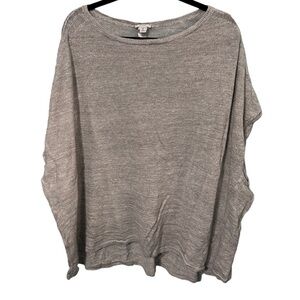 Pure Jill Sleeveless Pull On Lightweight Top Linen Blend Size 4XL